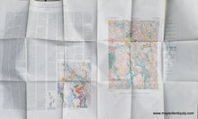 Load image into Gallery viewer, Genuine-Vintage-Map-Surficial-Geology-of-the-Lawrence-Quadrangle-Massachusetts-1958-Robert-O-Castle-US-Geological-Survey-Maps-Of-Antiquity