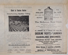 Load image into Gallery viewer, 1910 - Boston Harbor Massachusetts Antique Chart Genuine Coast