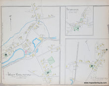 Load image into Gallery viewer, 1889 - Double-sided page: Natick / Sherborn / parts of Chelmsford / Carlisle (MA) - Antique Map