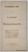 Load image into Gallery viewer, Genuine-Antique-Map-Automobile-Map-of--Central-Massachusetts-No-9-1915-Walker-Automobile-Club-of-America-Maps-Of-Antiquity