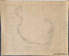 Load image into Gallery viewer, 1872/1902 - Cape Cod Bay Massachusetts Coast Chart 110 Antique Genuine Nautical