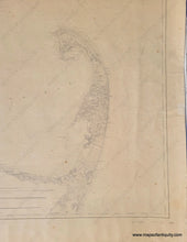 Load image into Gallery viewer, 1872/1902 - Cape Cod Bay Massachusetts Coast Chart 110 Antique Genuine Nautical
