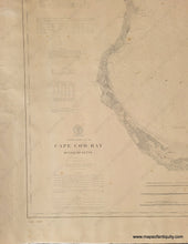 Load image into Gallery viewer, 1872/1902 - Cape Cod Bay Massachusetts Coast Chart 110 Antique Genuine Nautical