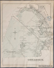 Load image into Gallery viewer, 1876 - Cohasset (Double-Sided Page With Town Of Also Dover Bellingham And North Bellingham) (Ma)