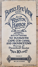 Load image into Gallery viewer, 1920 - Bird's Eye View of Boston Harbor - Antique Map