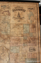 Load image into Gallery viewer, 1857 - Map Of The County Plymouth Massachusetts Antique Genuine Wall
