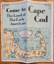 Load image into Gallery viewer, MAS541-Antique-Folding-Road-Map-Come-to-Cape-Cod-Land-of-the-Early-American-c-1930-Cape-Cod-Chamber-of-Commerce-Maps-Of-Antiquity