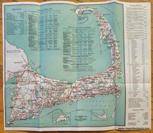 Load image into Gallery viewer, 1930S - Come To Cape Cod The Land Of The Early American Antique Tourism Booklet With Road Map