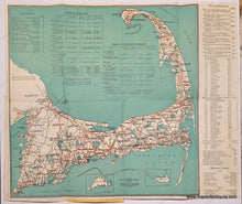 Load image into Gallery viewer, Antique-Folding-Road-Map-Without-Cover-Welcome-to-Cape-Cod-Road-Map-and-Directory-Cape-Cod-General-Road-Map-c.-1930s-Cape-Cod-Chamber-of-Commerce-Maps-Of-Antiquity