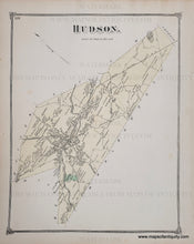 Load image into Gallery viewer, 1875 - Hudson (MA) - Antique Map