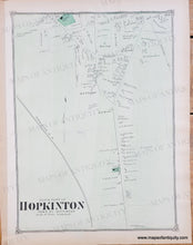 Load image into Gallery viewer, 1875 - Hopkinton, North and South, Woodville, Hayden Row (MA) - Antique Map