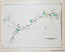 Load image into Gallery viewer, 1889 - Double-sided map: Waltham / Wayland / Weston / Littleton (MA) - Antique Map