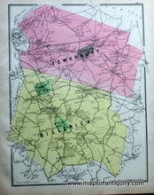 Load image into Gallery viewer, 1889 - Double-Sided Map: Centerfold Map Of East Lexington Verso Maps Tewksbury & Billerica And