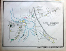 Load image into Gallery viewer, 1889 - Double-Sided Map: Centerfold Map Of East Lexington Verso Maps Tewksbury & Billerica And