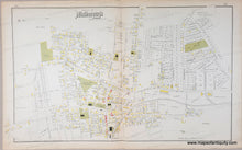 Load image into Gallery viewer, Antique map with original colors of yellow, pink, and green.