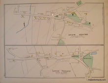 Load image into Gallery viewer, 1889 - Sudbury Hudson Stow (Ma) Antique Map Genuine Hand-Colored