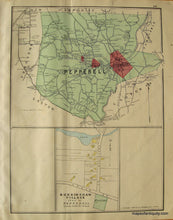 Load image into Gallery viewer, 1889 - Pepperell/East Pepperell (Ma) Antique Map Genuine Hand-Colored