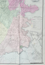 Load image into Gallery viewer, Antique-Hand-Colored-Map-Map-of-Boston-1875-Greater-Boston-Vicinity-Dorchaester-Roxbury-Brookline-Brighton-Cambridge-Charlestown-Somerville-Jamaica-Plain-East-Boston-US-Massachusetts-Towns-and-Cities-1875-Sampson-and-Davenport-Maps-Of-Antiquity