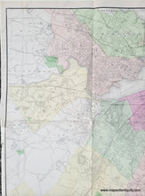 Load image into Gallery viewer, Antique-Hand-Colored-Map-Map-of-Boston-1875-Greater-Boston-Vicinity-Dorchaester-Roxbury-Brookline-Brighton-Cambridge-Charlestown-Somerville-Jamaica-Plain-East-Boston-US-Massachusetts-Towns-and-Cities-1875-Sampson-and-Davenport-Maps-Of-Antiquity
