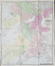 Load image into Gallery viewer, Antique-Hand-Colored-Map-Map-of-Boston-1875-Greater-Boston-Vicinity-Dorchaester-Roxbury-Brookline-Brighton-Cambridge-Charlestown-Somerville-Jamaica-Plain-East-Boston-US-Massachusetts-Towns-and-Cities-1875-Sampson-and-Davenport-Maps-Of-Antiquity