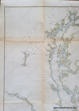 Load image into Gallery viewer, 1855 - Chesapeake Bay Sketch C Section No. Iii Antique Chart Genuine Report