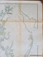 Load image into Gallery viewer, 1855 - Chesapeake Bay Sketch C Section No. Iii Antique Chart Genuine Report
