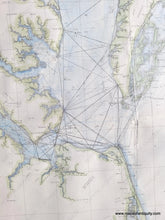 Load image into Gallery viewer, 1875 - Chesapeake Bay Sketch C Section No. Iii Antique Chart Genuine Report