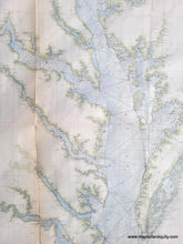 Load image into Gallery viewer, 1875 - Chesapeake Bay Sketch C Section No. Iii Antique Chart Genuine Report