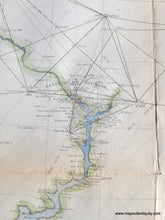 Load image into Gallery viewer, 1875 - Chesapeake Bay Sketch C Section No. Iii Antique Chart Genuine Report
