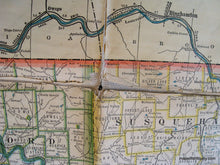 Load image into Gallery viewer, 1904 - Pennsylvania Folding Map By The Scarborough Company Antique Printed-Color Genuine
