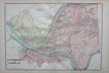 Load image into Gallery viewer, Antique-Map-Pittsburgh-Allegheny-City-North-Side-Cram-1894