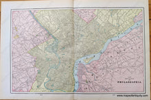 Load image into Gallery viewer, 1898 - Map Of Washington Dc Verso: New Driving Philadelphia And Baltimore Antique Genuine