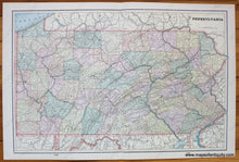 Load image into Gallery viewer, Antique-Map-Pennsylvania-Connecticut-New-Jersey-Home-Library-and-Supply-Association-Pacific-Coast-1892-1890s-1800s-Late-19th-Century-Maps-of-Antiquity