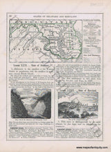 Load image into Gallery viewer, Antique-Printed-Color-Map-States-of-Delaware-and-Maryland-1848-Goodrich-United-States-Mid-Atlantic1800s-19th-century-Maps-of-Antiquity