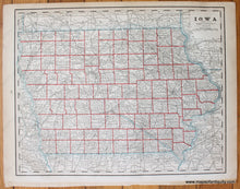 Load image into Gallery viewer, 1888 - Virginia And West Virginia; Verso: Illinois Iowa Antique Map Genuine Printed-Color