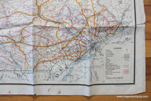 Load image into Gallery viewer, 1924 - Road Map Of Pennsylvania Showing State Highways Antique Genuine Printed-Color
