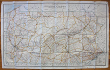 Load image into Gallery viewer, Antique-Printed-Color-Map-Road-Map-of-Pennsylvania-showing-State-Highways-1924-Dept-of-Highways-Mid-Atlantic-Pennsylvania-1800s-19th-century-Maps-of-Antiquity