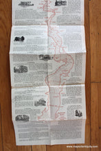 Load image into Gallery viewer, 1914 / 1938 - Richmond To Jamestown Via America’s Most Historic River Antique Map Genuine Folding