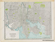 Load image into Gallery viewer, 1903 - Washington District Of Columbia And Its Principal Suburbs. Antique Map Genuine