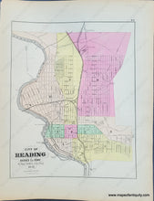 Load image into Gallery viewer, Genuine-Antique-Map-City-of-Reading-City-of-Erie-Pennsylvania-1872--Maps-Of-Antiquity