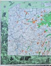 Load image into Gallery viewer, Genuine-Vintage-Map-Sportsmans-Map-of-Pennsylvania-1942-Everett-Maps-Of-Antiquity