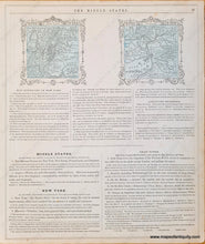 Load image into Gallery viewer, 1861 - New Jersey Pennsylvania Delaware Maryland Antique Map Genuine