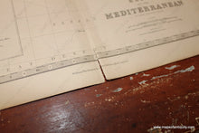 Load image into Gallery viewer, 1880 - Basin Of The Mediterranean Antique Map Genuine Printed-Color