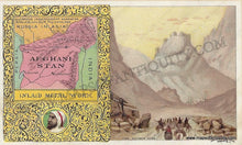 Load image into Gallery viewer, Antique-Map-Chromolithograph-Print-Vignettes-Card-Afghanistan-Middle-East-Arbuckle-1890-1890s-1800s-Late-19th-Century-Maps-of-Antiquity