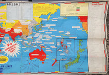 Load image into Gallery viewer, Antique-Printed-Color-Map-Dated-Events-War-Map-1945-C.-C.-Petersen-Shaw-Barton-Inc.-WWII-World-War-II-1940s-1900s-20th-century-Maps-of-Antiquity