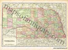 Load image into Gallery viewer, Antique-map-US-United-States-Nebraska-Colorado-Cram-1900