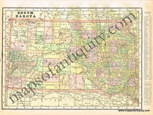 Load image into Gallery viewer, 1900 - Kentucky And Tennessee Verso: South Dakota Georgia Antique Map Genuine Printed-Color