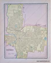 Load image into Gallery viewer, Antique-Printed-Color-Map-Map-of-Cincinnati-verso:-Map-of-Columbus-****-North-America-Midwest-1900-Cram-Maps-Of-Antiquity