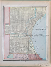 Load image into Gallery viewer, Antique-Printed-Color-Map-Map-of-the-City-of-Milwaukee-and-Bay-View-Wis.-Verso:-City-of-Superior-Wis.-North-America-Midwest-1900-Cram-Maps-Of-Antiquity