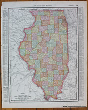 Load image into Gallery viewer, 1895 - Map Of The Central Portion Chicago. Antique Genuine Printed-Color